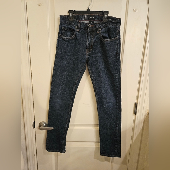 RVCA Men's Dark Blue Straight Jeans Sz 30 - Picture 1 of 4